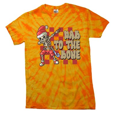 Dab To The Bone Funny Halloween Skeleton Tie-Dye T-Shirt