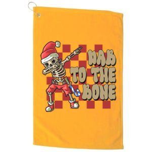 Dab To The Bone Funny Halloween Skeleton Platinum Collection Golf Towel