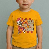 Dab To The Bone Funny Halloween Skeleton Toddler T-Shirt