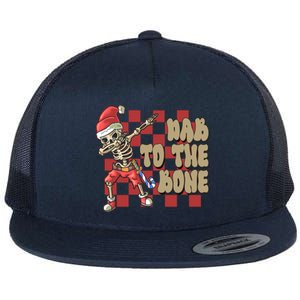 Dab To The Bone Funny Halloween Skeleton Flat Bill Trucker Hat