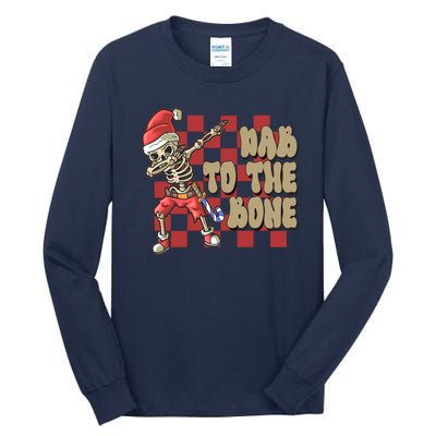 Dab To The Bone Funny Halloween Skeleton Tall Long Sleeve T-Shirt