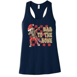 Dab To The Bone Funny Halloween Skeleton Women's Racerback Tank