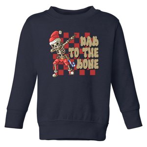 Dab To The Bone Funny Halloween Skeleton Toddler Sweatshirt