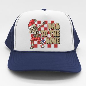 Dab To The Bone Funny Halloween Skeleton Trucker Hat