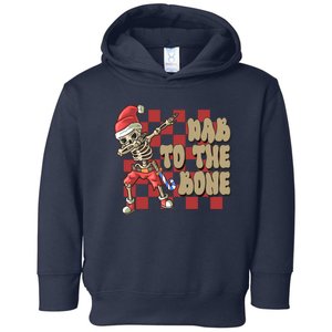 Dab To The Bone Funny Halloween Skeleton Toddler Hoodie