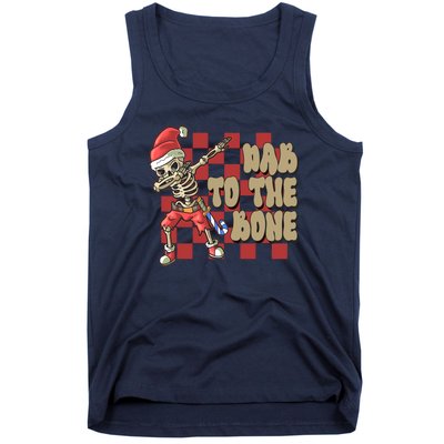 Dab To The Bone Funny Halloween Skeleton Tank Top