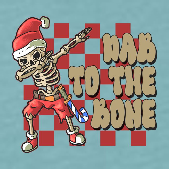 Dab To The Bone Funny Halloween Skeleton Sueded Cloud Jersey T-Shirt