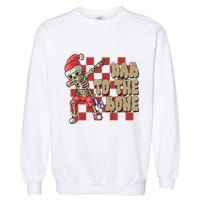 Dab To The Bone Funny Halloween Skeleton Garment-Dyed Sweatshirt