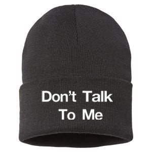 Dont Talk To Me Sustainable Knit Beanie