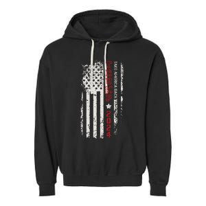 Donald Trump Take America Back 2024 Donald Trump 4th Of July Garment-Dyed Fleece Hoodie