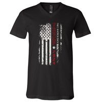 Donald Trump Take America Back 2024 Donald Trump 4th Of July V-Neck T-Shirt