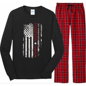 Donald Trump Take America Back 2024 Donald Trump 4th Of July Long Sleeve Pajama Set