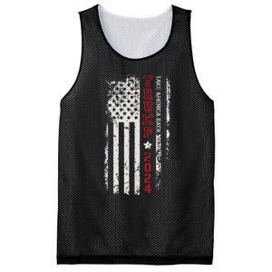 Donald Trump Take America Back 2024 Donald Trump 4th Of July Mesh Reversible Basketball Jersey Tank