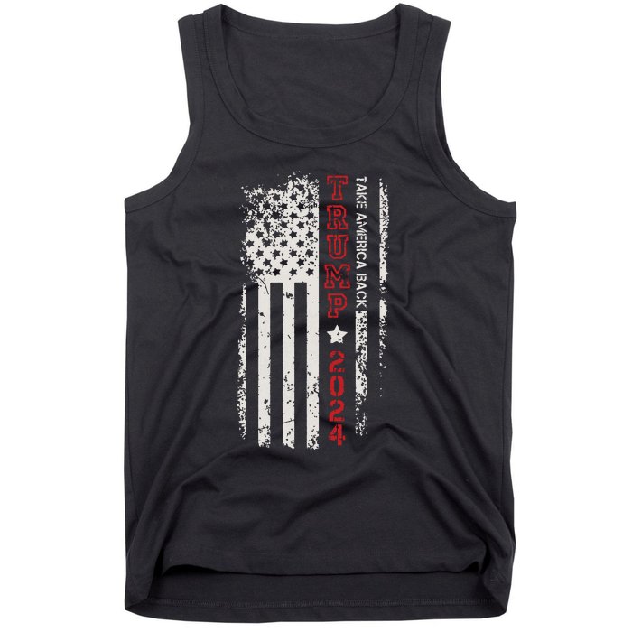 Donald Trump Take America Back 2024 Donald Trump 4th Of July Tank Top