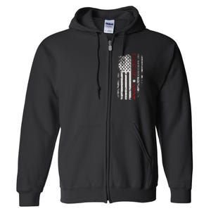 Donald Trump Take America Back 2024 Donald Trump 4th Of July Full Zip Hoodie