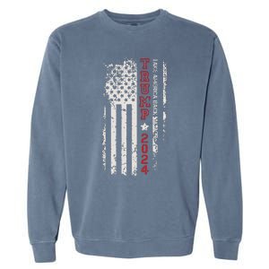 Donald Trump Take America Back 2024 Donald Trump 4th Of July Garment-Dyed Sweatshirt