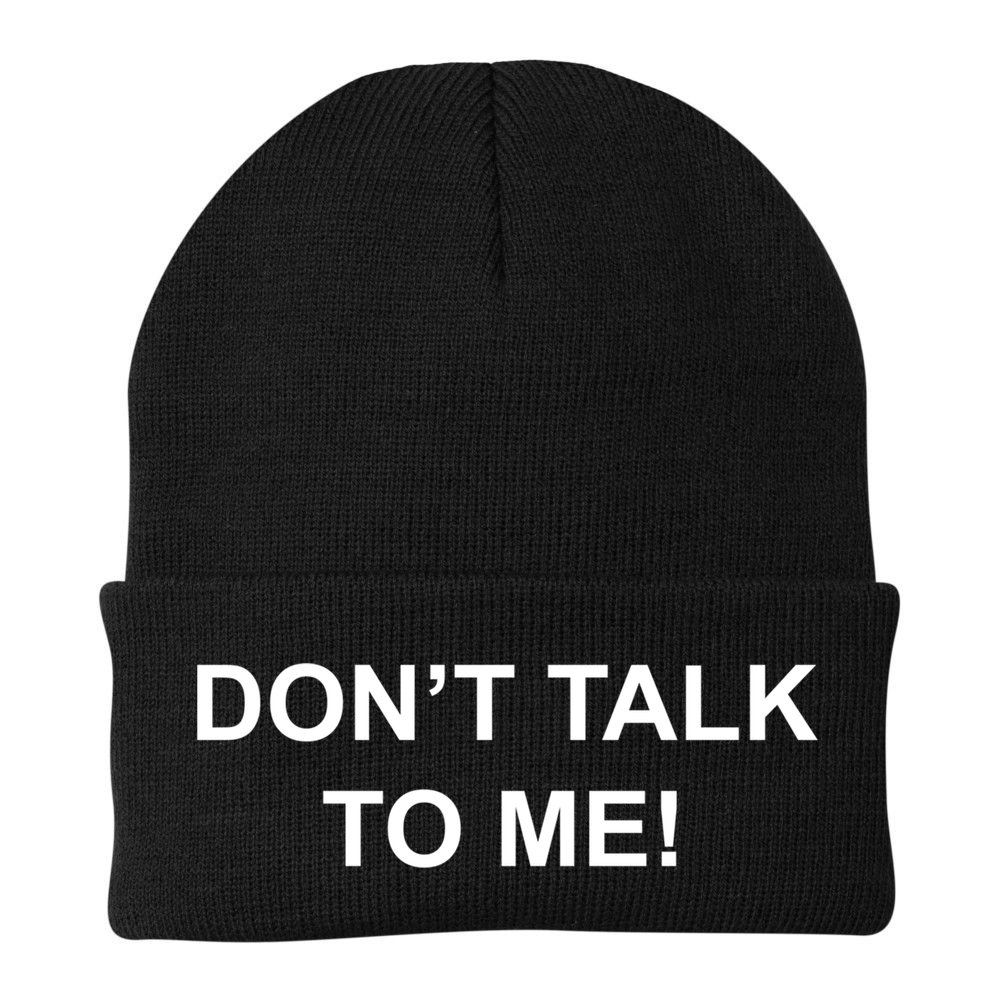 Don't Talk To Me Secret Masked Performer Gift Beanie
