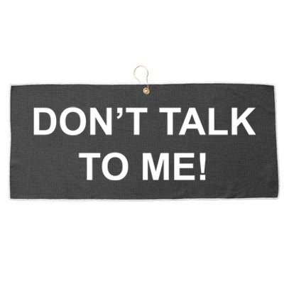 Don't Talk To Me Secret Masked Performer Gift Large Microfiber Waffle Golf Towel