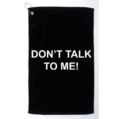 Don't Talk To Me Secret Masked Performer Gift Platinum Collection Golf Towel