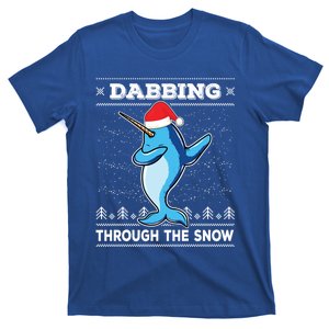 Dabbing Through The Snow Narwhal Dab Ugly Christmas Sweater Gift T-Shirt