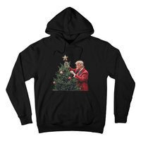 Donald Trump Traditional Christmas Tree Xmas Usa President Hoodie