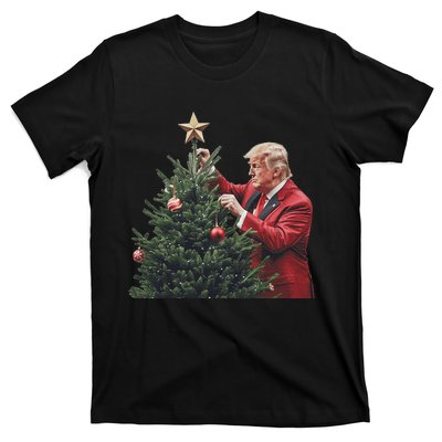 Donald Trump Traditional Christmas Tree Xmas Usa President T-Shirt