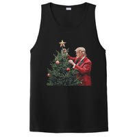 Donald Trump Traditional Christmas Tree Xmas Usa President PosiCharge Competitor Tank