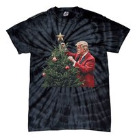 Donald Trump Traditional Christmas Tree Xmas Usa President Tie-Dye T-Shirt