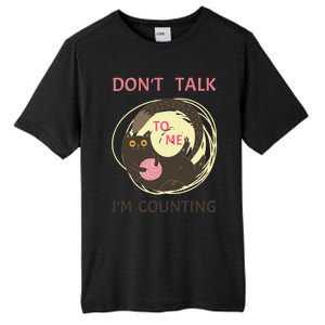 DonT Talk To Me IM Counting Funny Crochet Cat Lover Tall Fusion ChromaSoft Performance T-Shirt