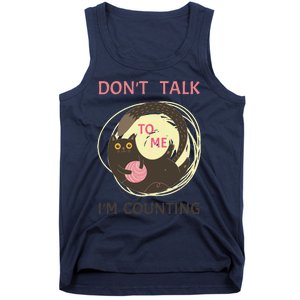 DonT Talk To Me IM Counting Funny Crochet Cat Lover Tank Top