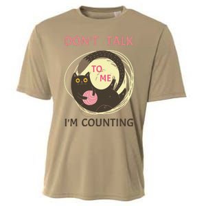 DonT Talk To Me IM Counting Funny Crochet Cat Lover Cooling Performance Crew T-Shirt