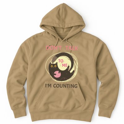 DonT Talk To Me IM Counting Funny Crochet Cat Lover Hoodie