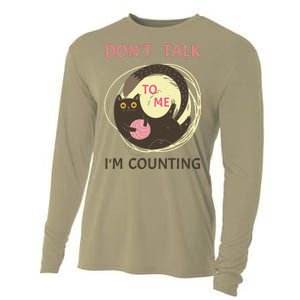 DonT Talk To Me IM Counting Funny Crochet Cat Lover Cooling Performance Long Sleeve Crew