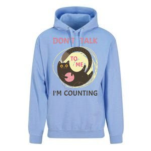 DonT Talk To Me IM Counting Funny Crochet Cat Lover Unisex Surf Hoodie