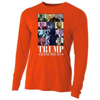 Donald Trump The Revenge 2024 Funny Cooling Performance Long Sleeve Crew