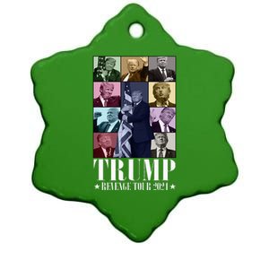 Donald Trump The Revenge 2024 Funny Ceramic Star Ornament