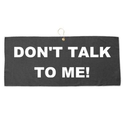 Don't Talk To Me! Gift Large Microfiber Waffle Golf Towel