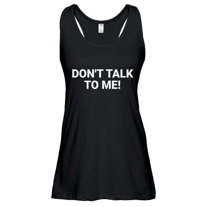 DonT Talk To Me Funny Anti Social Introvert Ladies Essential Flowy Tank