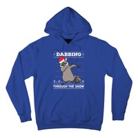 Dabbing Through The Snow Raccoon Dab Ugly Christmas Sweater Cool Gift Hoodie