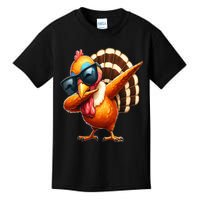 Dabbing Turkey Thanksgiving Day Pilgrim  Kids T-Shirt