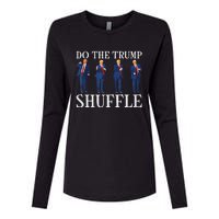 Do The Trump Shuffle Funny Trump Dance 4th July Trump 2024 Womens Cotton Relaxed Long Sleeve T-Shirt