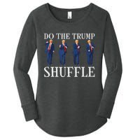 Do The Trump Shuffle Funny Trump Dance 4th July Trump 2024 Women's Perfect Tri Tunic Long Sleeve Shirt