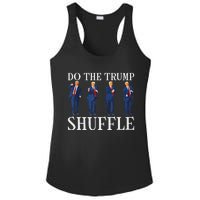 Do The Trump Shuffle Funny Trump Dance 4th July Trump 2024 Ladies PosiCharge Competitor Racerback Tank