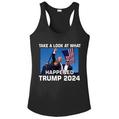 Donald Trump Take A Look What Happened I DonT Die Easily Ladies PosiCharge Competitor Racerback Tank