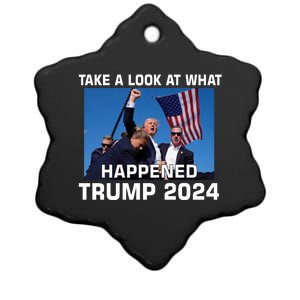 Donald Trump Take A Look What Happened I DonT Die Easily Ceramic Star Ornament