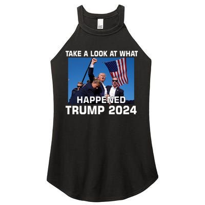 Donald Trump Take A Look What Happened I DonT Die Easily Women's Perfect Tri Rocker Tank