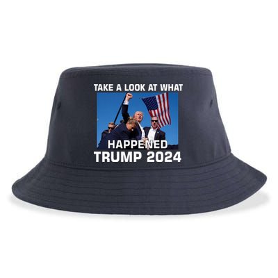 Donald Trump Take A Look What Happened I DonT Die Easily Sustainable Bucket Hat