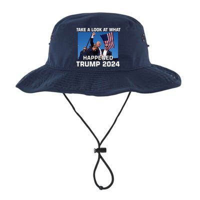 Donald Trump Take A Look What Happened I DonT Die Easily Bucket Hat