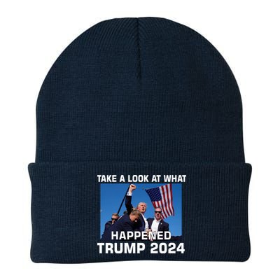Donald Trump Take A Look What Happened I DonT Die Easily Beanie