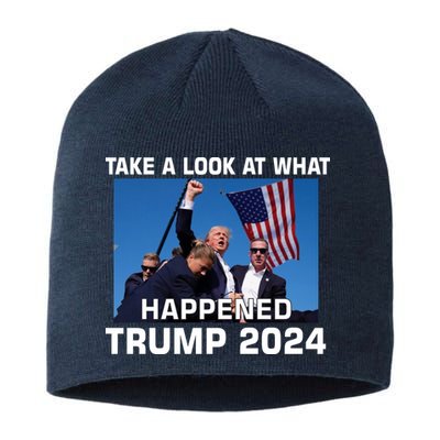 Donald Trump Take A Look What Happened I DonT Die Easily Sustainable Beanie
